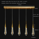 Axyaa LED Crystal Chandelier Pendant Light, Modern Gold Kitchen Island Lighting