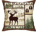 Wildlife Bears & Deer Pillow Covers by Axyaa - Sofa, Bedroom, Car Cushion Cover