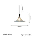 Mid-Century Blue Acrylic Pendant Light by Axyaa - Adjustable Sputnik Lamp