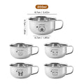 Axyaa Mini Stainless Steel Kids Tumbler Handle Milk Coffee Mug Drinkware