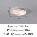 Axyaa Moon LED Ceiling Lamp: Modern Bedroom Lighting Fixture for Home Decor