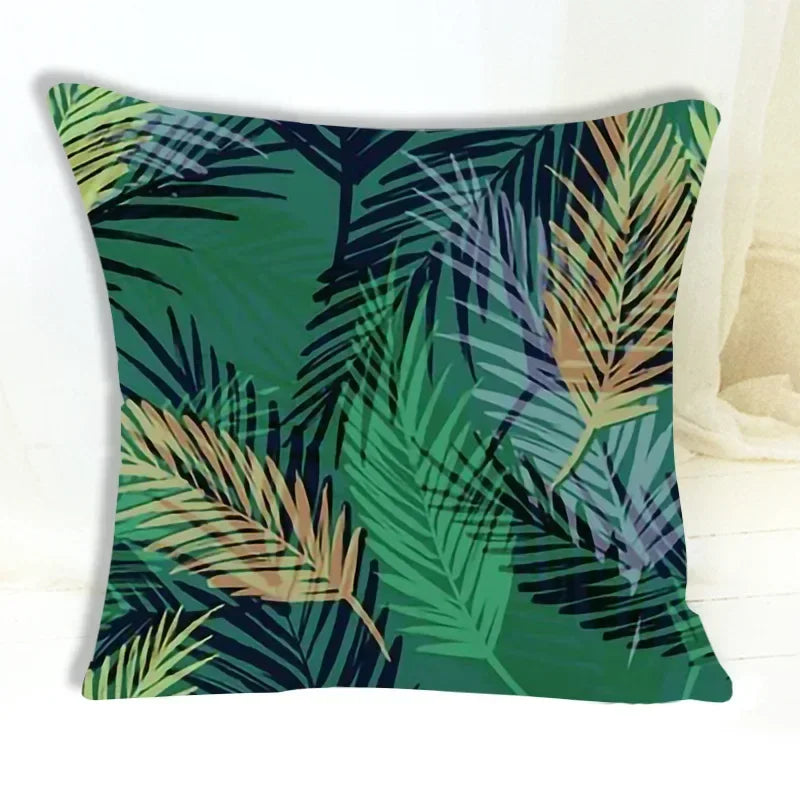 Abstract Leaf Cushion Cover by Axyaa - 45*45cm
