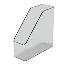 Axyaa Desktop Organizer Bin for Files, Notebooks, Binders, Magazines - Clear Bin