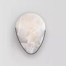 Axyaa Metal Marble Droplet Wall Lamp: Modern Italian Luxury for Bedroom, Staircase & Corridor