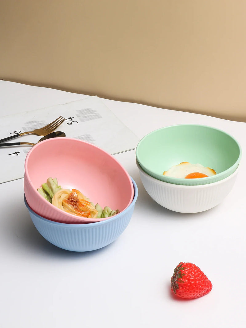 Axyaa Plastic Bowl Set - Durable, Reusable, Microwave & Dishwasher Safe