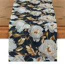 Axyaa 3D Effect Floral Table Runner for Farmhouse Dining Decor