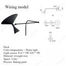Axyaa LED Folding Rocker Wall Lamp for Study & Bedroom, Modern Minimalist Design