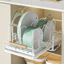 Axyaa Pot Storage Rack | Pull Out Pots Organizer | Adjustadable Cookware Shelf