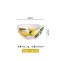 Axyaa Ceramic Lemon Ins Style Home Cuisine Plate for Thai Restaurant & Fruit Display