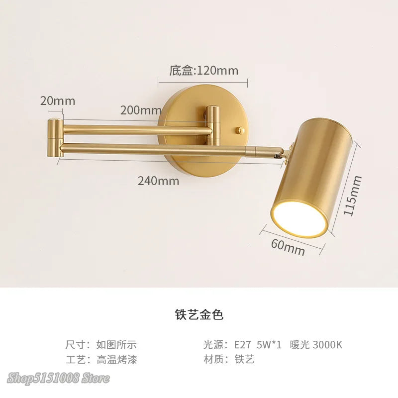 Axyaa Rotatable LED Wall Lamp for Home Decoration