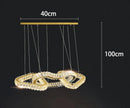 Axyaa Crystal Chandeliers: Modern LED Ceiling Hanging Lights for Living Room