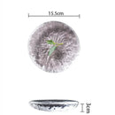 Axya Clear Glass Dinner and Dessert Plates Set - Sushi, Snacks, Fruit, Salad, Dim Sum
