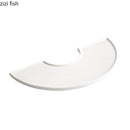 Axya White Ceramic Dining Plate for Restaurant, Sushi, Dessert, Pasta - Molecular Cuisine