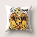 Skull Polyester Pillowcase 45X45CM Axyaa Home Decor Cushion Cover Square Sofa Decor