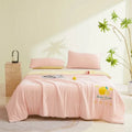 Axyaa Ice Silk Summer Quilt: Lightweight & Machine Washable cooling comfort for hot nights.