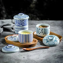 Axyaa Japanese Ceramic Bowl with Lid for Molecular Cuisine and Desserts