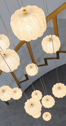 Axyaa Crystal Chandelier Ceiling Lamp LED Indoor Living Room Lighting