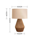 Axyaa Wabi-sabi Hemp Rope Table Lamp LED E27 Desk Light for Home and Hotel