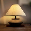 Axyaa Ceramic Black Floor Lamp with LED Light, Elegant Decor for Living Room