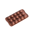 Axyaa 15-Hole Silicone Chocolate Mold: Creative Jelly Candy Cake Ice Grid Baking Mould