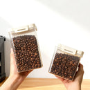 Axyaa Coffee Bean Sealed Jar Clear Food Storage Box Moisture-proof Airtight Container
