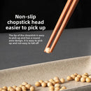 Axyaa Rosewood Chopsticks: Antibacterial, Non-slip, High Temperature Resistant