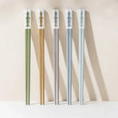 Axyaa Alloy Premium Chopsticks Set 5 Colours Non-Slip & Anti-bacterial 5 Pairs