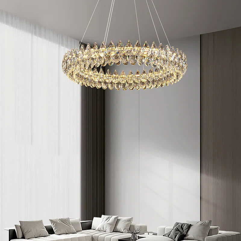 Axyaa Circular LED Ceiling Lamp: Modern Lighting Source for Living Rooms & Bedrooms