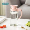 Axyaa Glass Water Kettle Pitcher with Handle and Lid