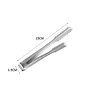 Axyaa Mini Sugar Ice Cube Clip BBQ Tongs - Stainless Steel Kitchen Utensil