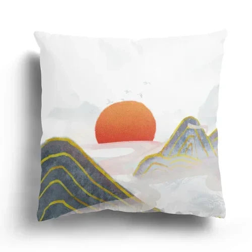 Axyaa Retro Series Ink Painting Pillowcase Collection