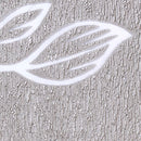 Axyaa Gray Leaf Jacquard Window Curtain for Home Decor