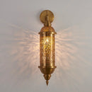 Axyaa Gold Lustre Carved Wall Lamp LED E27 for Home Decor, Hotel, and Restaurant