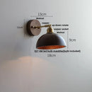 Axyaa LED Wall Sconce Walnut Wood Rotate Stair Light Fixture Nordic Modern Style