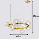 Axyaa Elegant Crystal Chandelier Dining Room Ceiling Pendant Lights