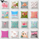 Axyaa Flamingo Pattern Cushion Cover 45*45cm