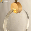 Axyaa Modern Spiral Crystal Chandelier LED for Staircase Living Room