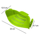 Axya Silicone Kitchen Strainer Draining Rack Colander for Pasta, Vegetables & More