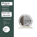 Axyaa Light-Up Vanity Mirror with Smart Touch Control, 3 Colors, 360° Rotation