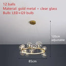 Axyaa Glass Ball Bubble Pendant Lamp: Modern, Personalized Art for Living or Dining Room