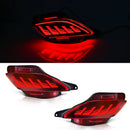 Axyaa Rear Bumper Reflector Lights for Lexus RX Dynamic Turn Signal Brake