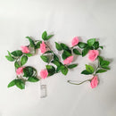 Pink Rose Vine LED String Lights by Axyaa - Wedding Party Garden Home Decor