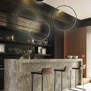 Modern LED Ring Pendant Light by Axyaa: Indoor Minimalist Lamp for Living Room Lighting