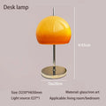 Axyaa Retro Glass Table Lamp LED Floor Lamp Gradient Orange Bedroom Living Room