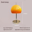 Axyaa Retro Glass Table Lamp LED Floor Lamp Gradient Orange Bedroom Living Room