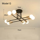 Axyaa Nordic Minimalist LED Pendant Chandelier for Bedrooms and Living Rooms