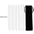Axyaa Glass Straws: Straight Boba Bubble Tea Milk Smoothies Bar Accessories