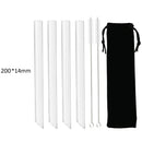 Axyaa Glass Straws: Straight Boba Bubble Tea Milk Smoothies Bar Accessories