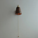 Axyaa Loft Wood LED Wall Light Fixture Vintage Walnut Bedside Lamp