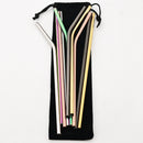 Axyaa Stainless Steel Straw Set - Mixed Colors, Reusable Drinking Straws